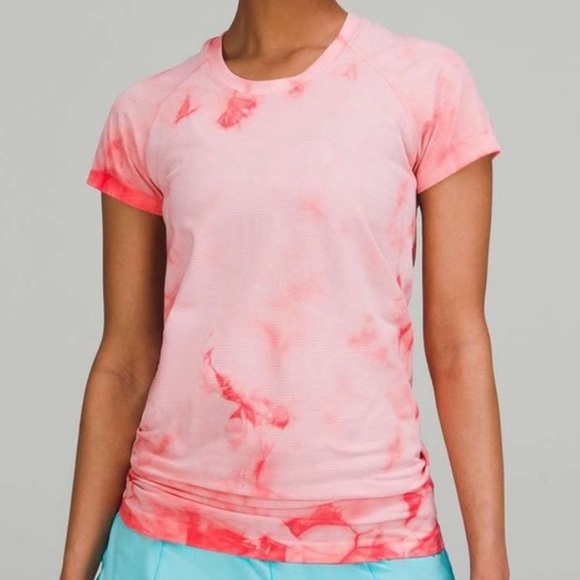 lululemon athletica Tops - lululemon athletica Pink Tie-Dye Short Sleeve Tee